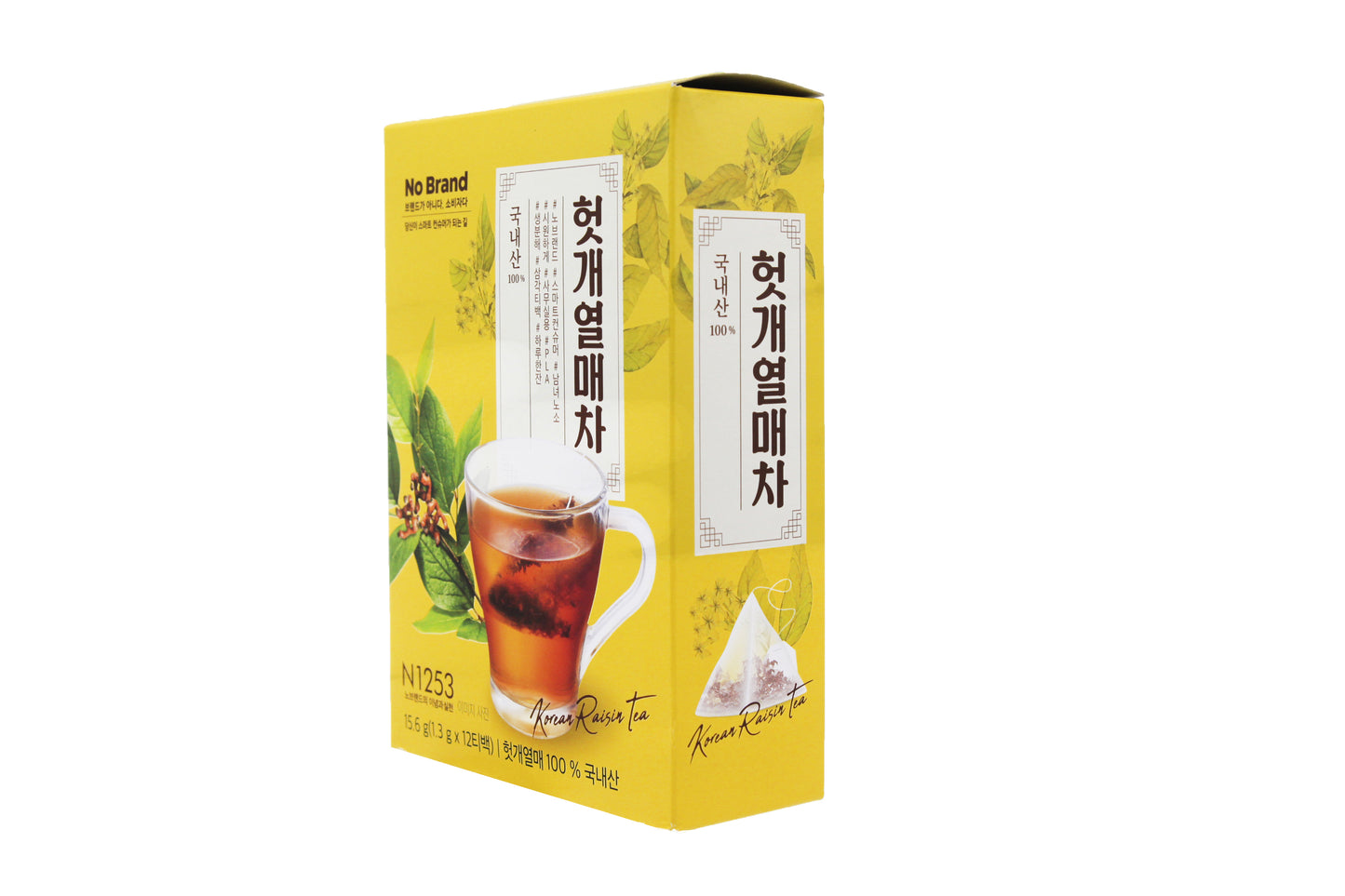 100% Natural Ingredients Tea Bags from Korea - K-food 15.6g (1.3g x 12T) (Korea Raisin Tea)