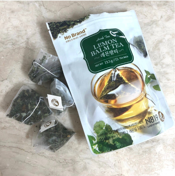 Lemon Balm Tea Bag (0.9g x 15 Tea Bags) Herbal Tea, Premium Lemon Balm Herb, Pyramid Tea Bags