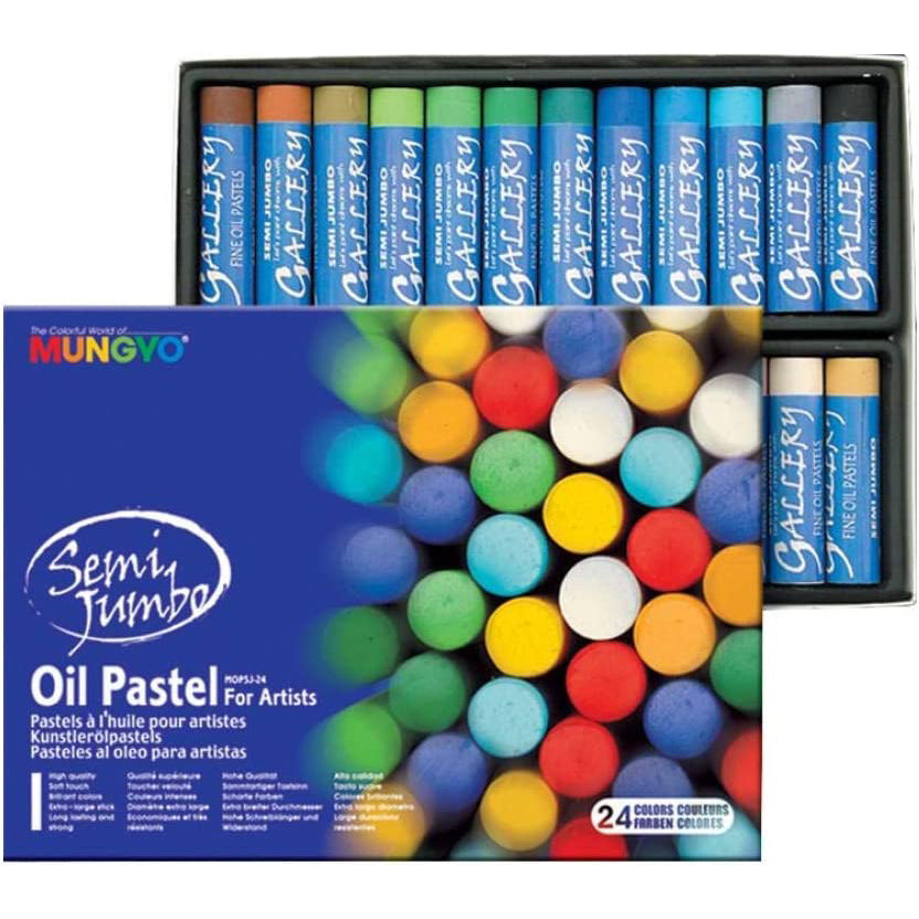 Mungyo Gallery Oil Pastels Cardboard Box Set - Assorted Colors (12, 24, 36, 48 Colors)