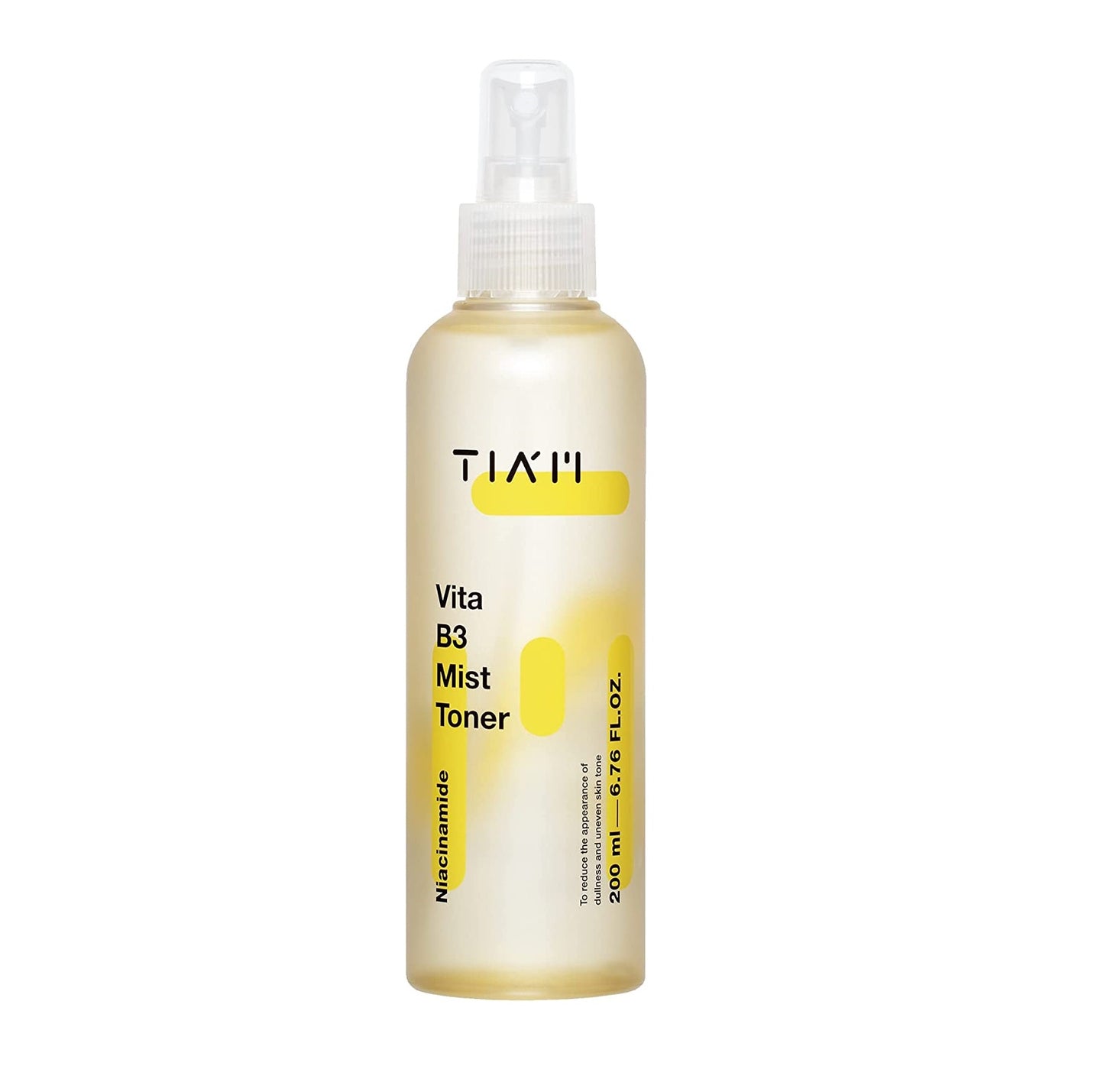 TIAM Vita B3 Mist Toner with Niacinamide, Tranexamic Acid, and Vitamin C for All Skin Types, Facial Mist That hydrates, refreshes & brightens, 6.76 fl oz. / 200ml