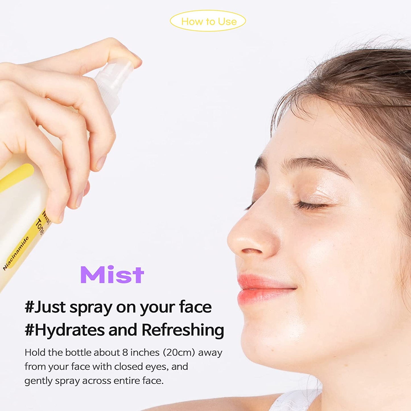 TIAM Vita B3 Mist Toner with Niacinamide, Tranexamic Acid, and Vitamin C for All Skin Types, Facial Mist That hydrates, refreshes & brightens, 6.76 fl oz. / 200ml