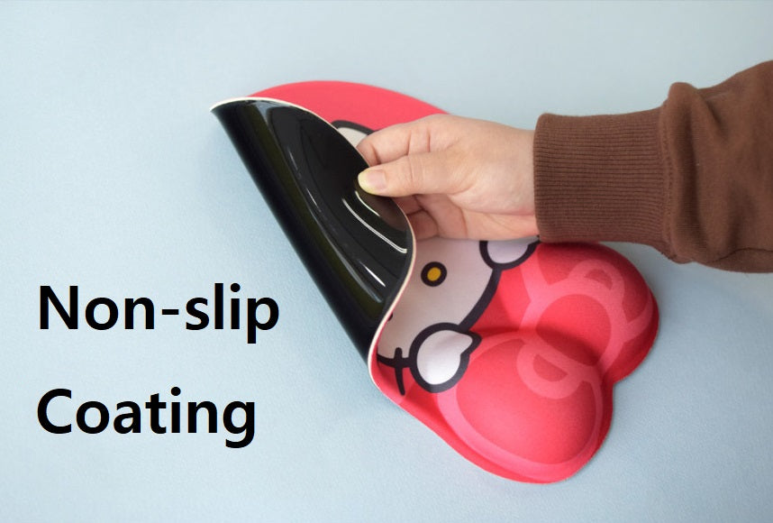 Cute Mouse Pad with Gel Wrist Protection Soft & Comfortable Mousepad for Computer, Laptop, Gaming & Office