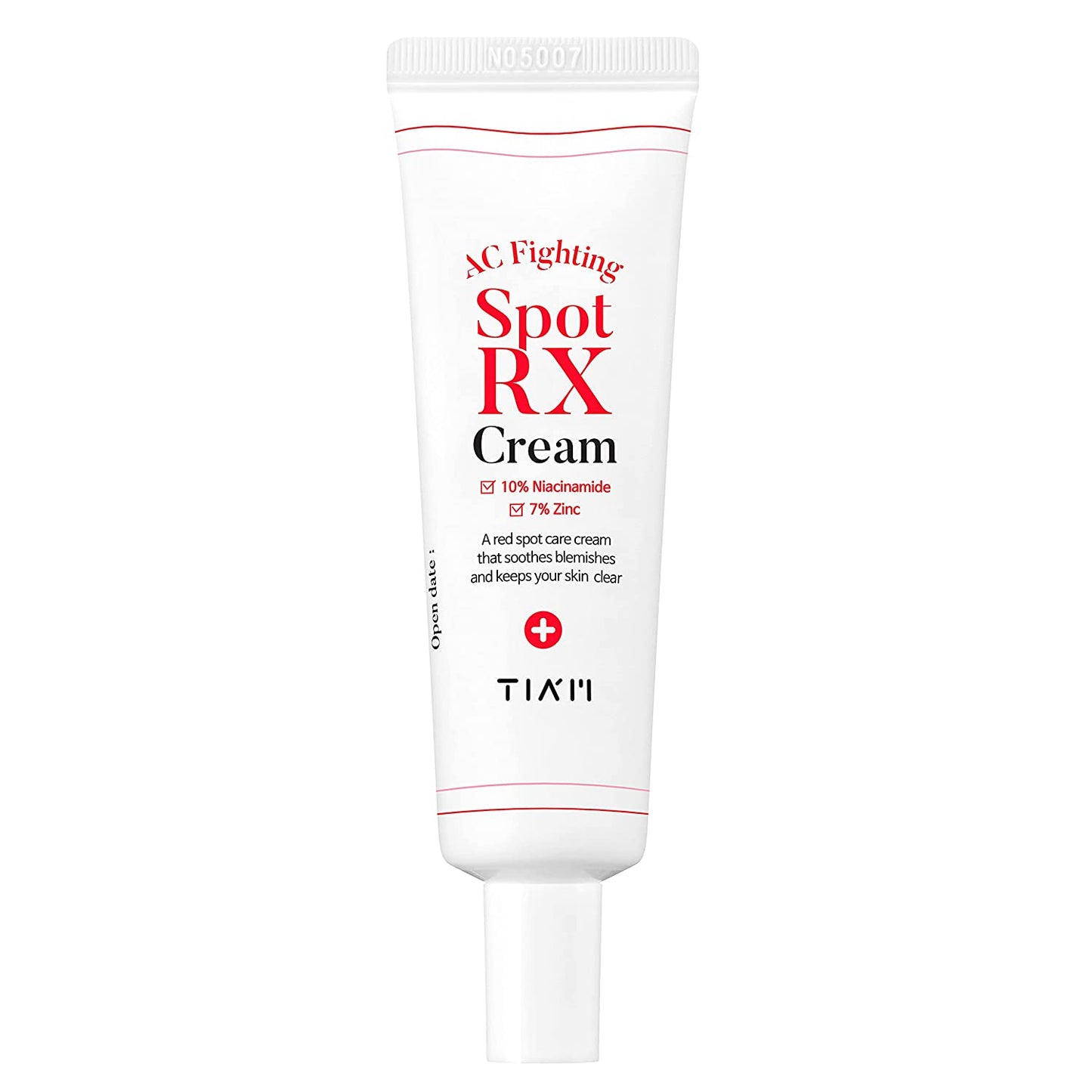 TIAM AC Fighitng Spot RX Cream, Acne-Prone Skin, Acne Spot Treatment, Intensive Nourishing and Calming for Dry, Red-Looking Skin After a Blemish, 1 Oz