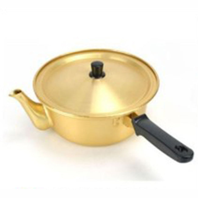 Korea Patented Kettle Noodle Pot Aluminum Raymen Pot 7.08"(18cm) Black Bean Sauce Ramen