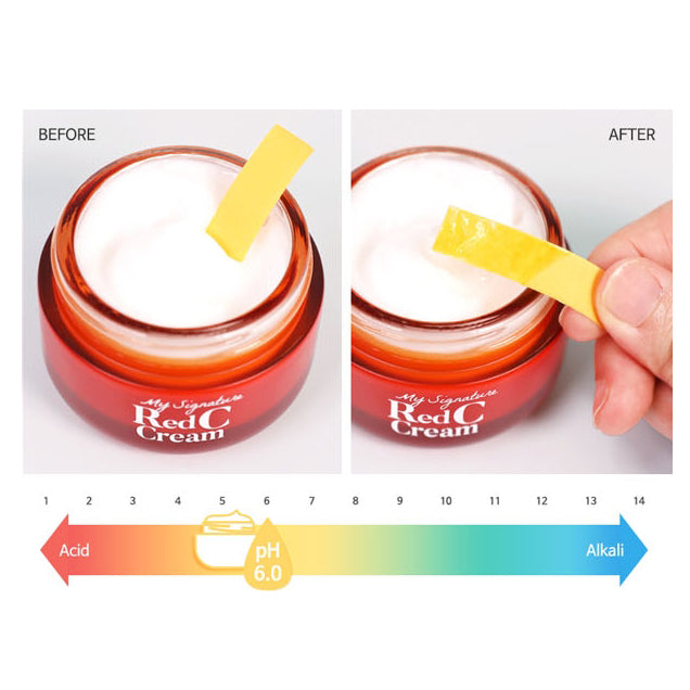 TIAM My Signature Red C Cream, Brightening (50ml 1.7fl oz) Skin Care, Korea Cosmetic