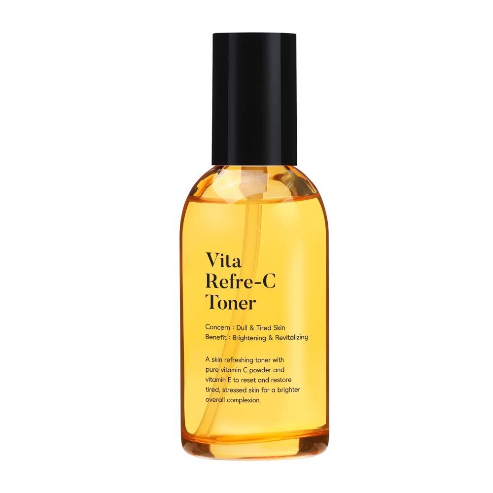 TIAM Vita Refre-C Toner, Pure Vitamin C, Vitamin E Toner (100ml 3.38 fl oz) Skin Care, Korea Cosmetic
