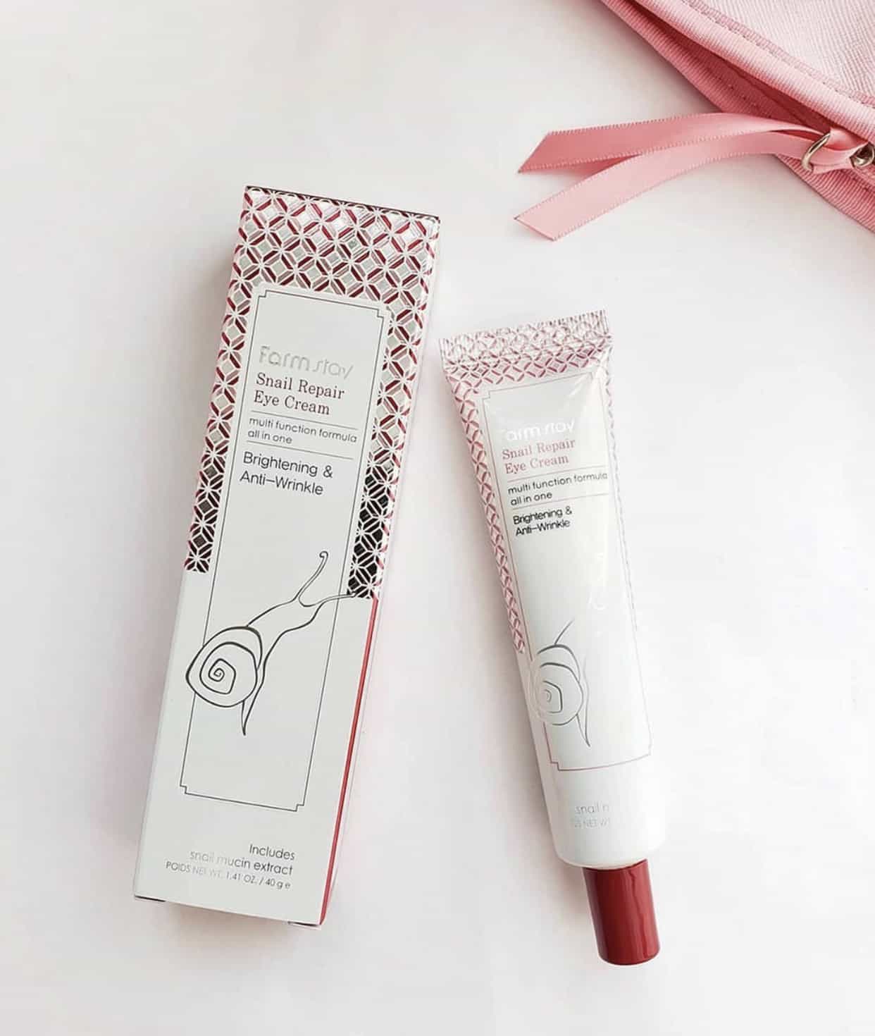 Farmstay Snail Repair Eye Cream (40g 1.41 oz) Brightening Anti Wrinkle