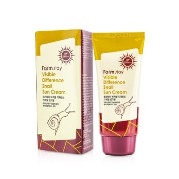 Farmstay La ferme Visible Difference Snail Sun UV Protection Cream SPF50 PA+++ (70g)