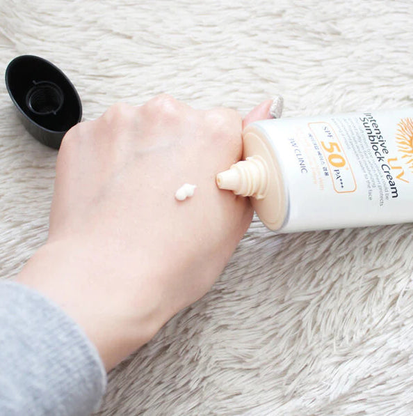3W Clinic Intensive UV Sunblock Cream SPF 50+ PA+++ UVA/UVB protection (70ml)