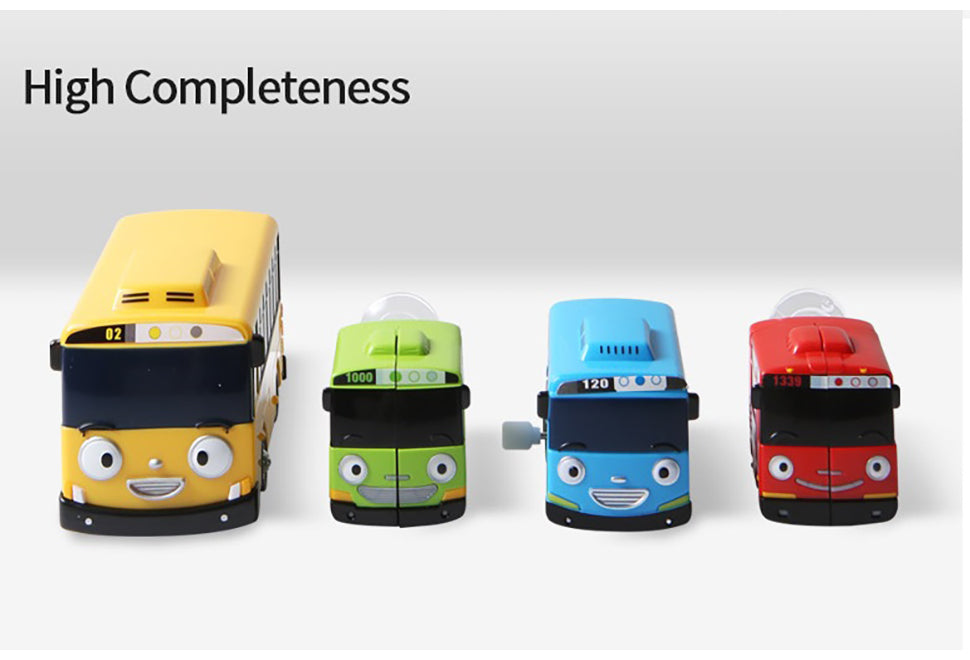 Tayo Toothbrush Holder Wall Mounted Cute Character Strong Suction Cup, Easily Attach to Mirror or Glass, One Touch