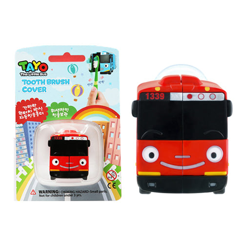 Tayo Toothbrush Holder Wall Mounted Cute Character Strong Suction Cup, Easily Attach to Mirror or Glass, One Touch
