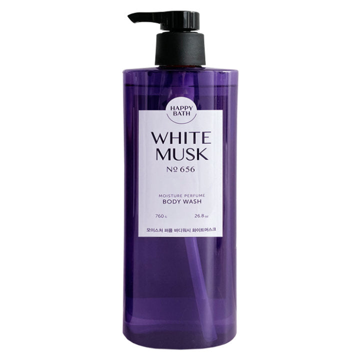 Happy Bath Moisture Performed Shower Body Wash for Women, Men (760g 26.8 oz) skin care and skin soft body balance PH cleansing foam, restore the skin barrier, aroma scent