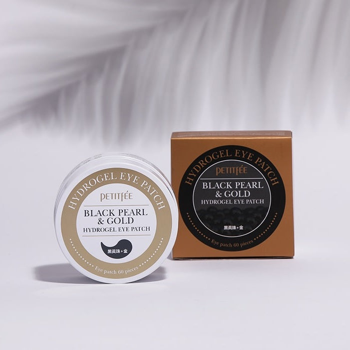 Petitfee Black Pearl & Gold Hydrogel Eye Patch 60 sheet Korea Cosmetic
