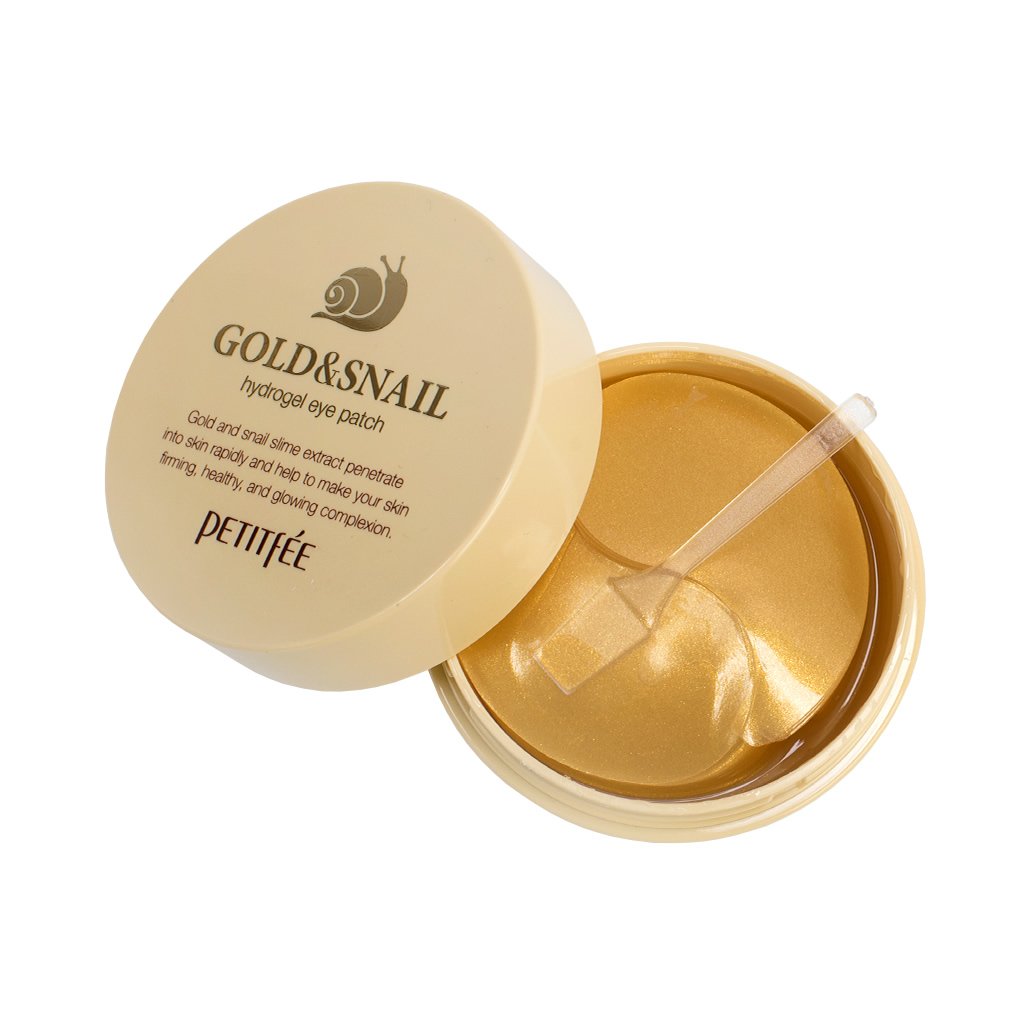 Petitfee Gold & Snail Hydrogel Eye Patch (60 Sheets) Korea Cosmetic