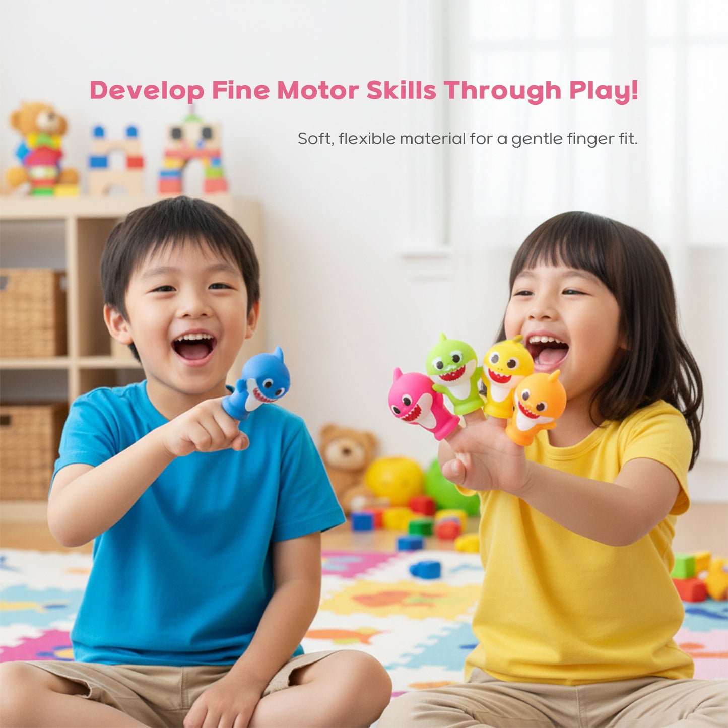 Finger Puppets 5-Pack – Fun Hand Puppet Toys for Toddlers and Young Children