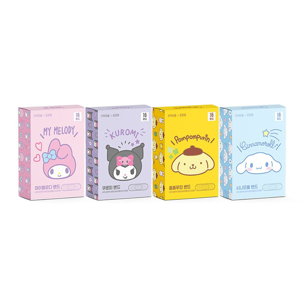 Cute Kitty Friends Adhesive Bandages 2 Pack (16 Count Each, 32 Total), Kawaii First Aid Bandages, Assorted Cute Designs
