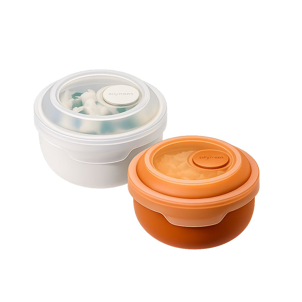 Sillymann Easy View Silicone Food Container 8.1 oz (240ml) - Flexible Stackable Storage Container for Everyday Meals