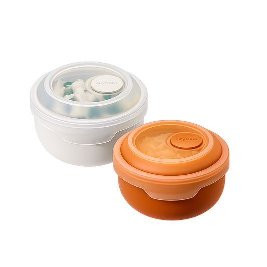 Sillymann Easy View Silicone Food Container 8.1 oz (240ml) - Flexible Stackable Storage Container for Everyday Meals