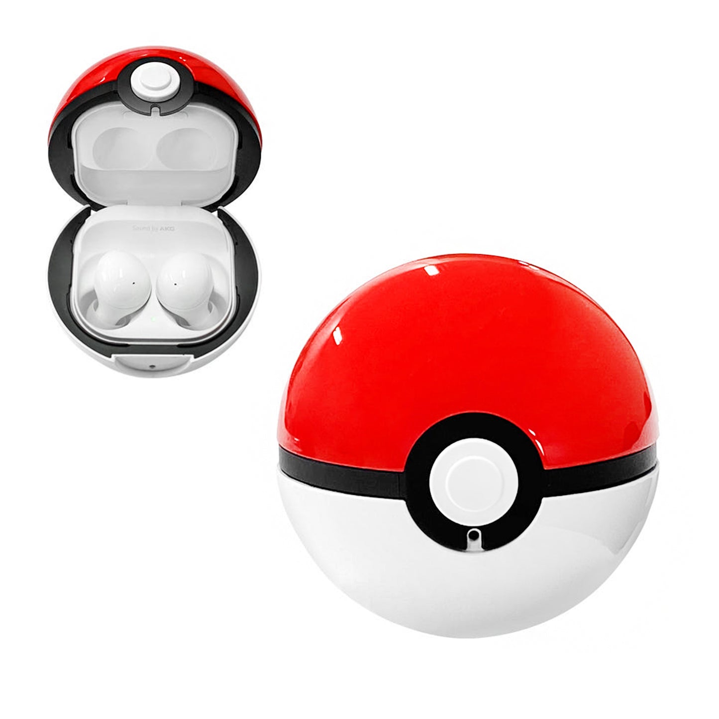 Pokemon Poke Ball Case Compatible with Samsung Galaxy Buds2/Pro/Live/FE