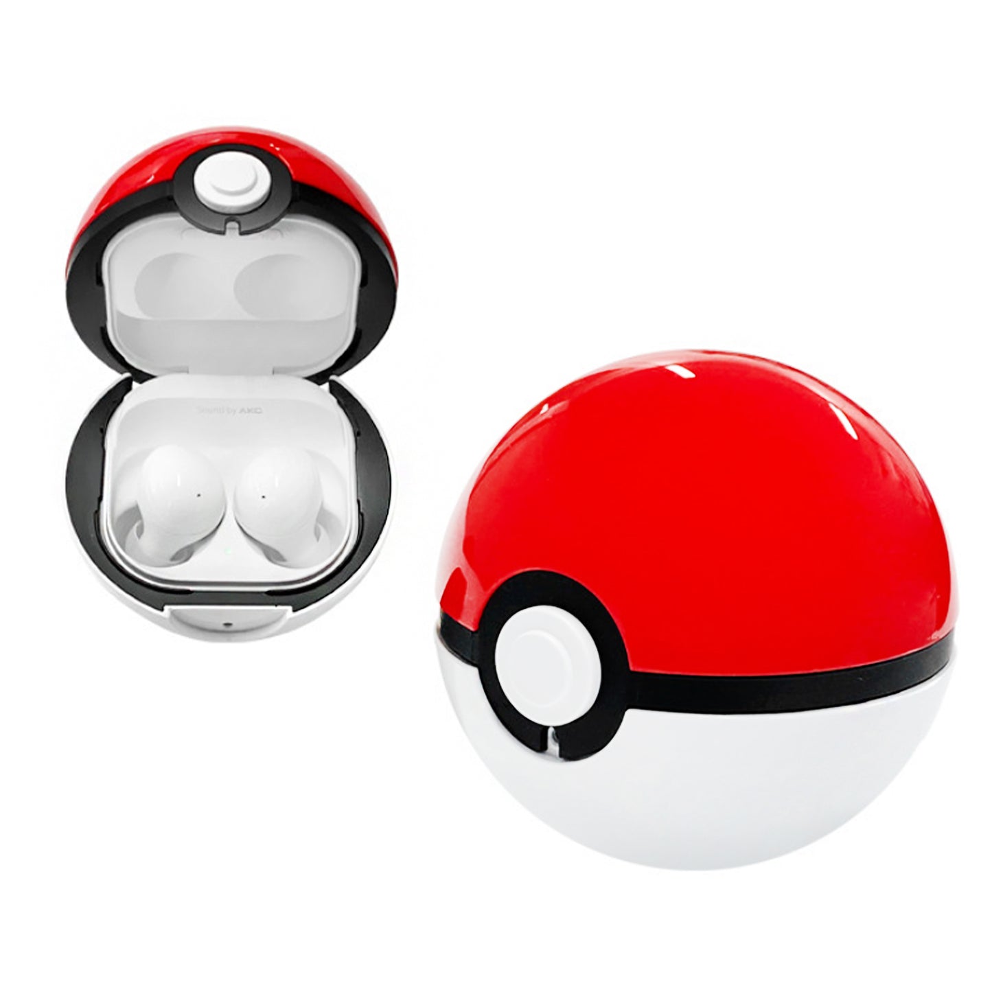 Pokemon Poke Ball Case Compatible with Samsung Galaxy Buds2/Pro/Live/FE
