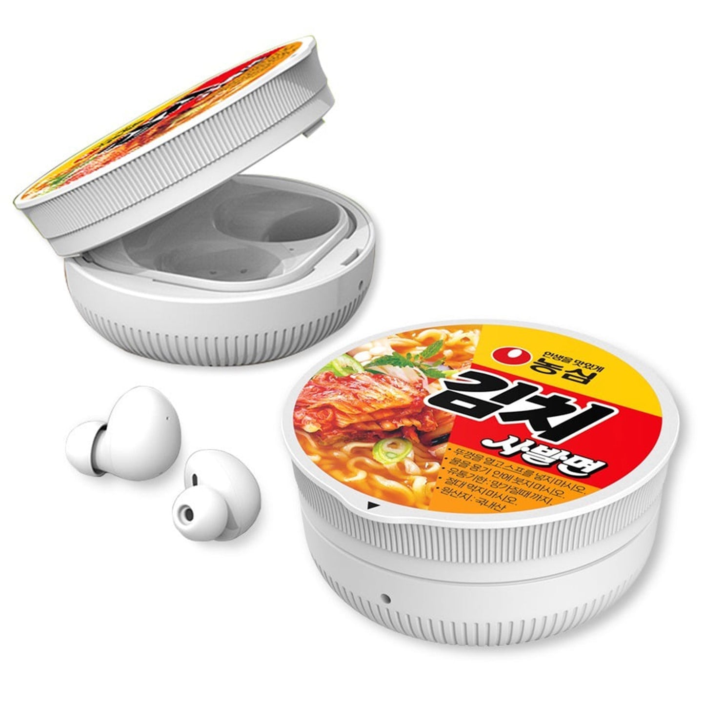 Galaxy Buds2 Pro Case Nongshim Kimchi Bowl Ramen Design, Compatible with Buds, Buds2, Buds Pro & Buds Live