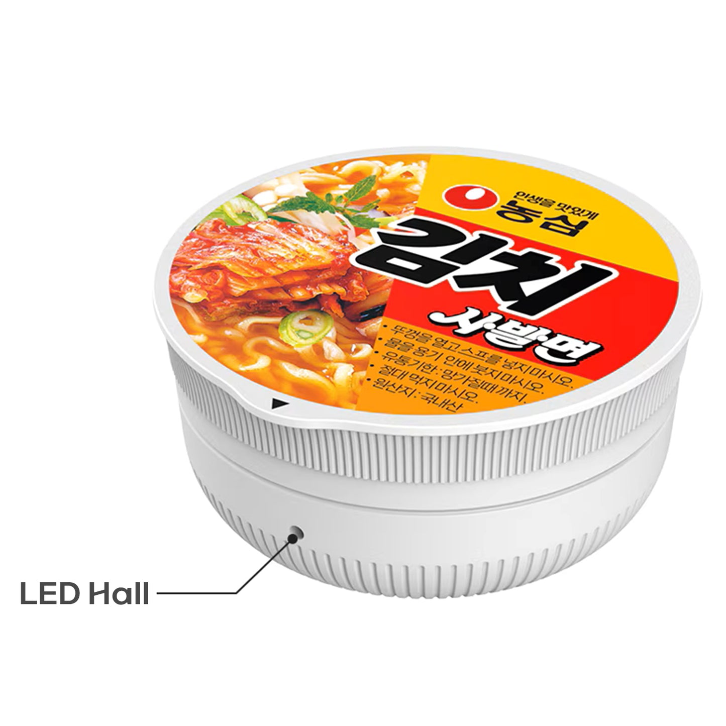 Galaxy Buds2 Pro Case Nongshim Kimchi Bowl Ramen Design, Compatible with Buds, Buds2, Buds Pro & Buds Live