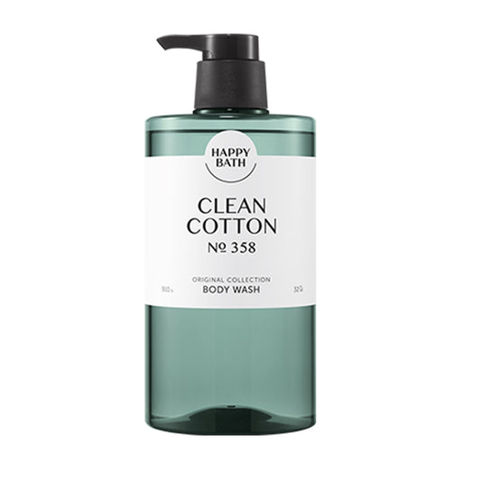 Happy Bath Original Collection Body Wash No 358 Mild PH formula, Clean Cotton (910g 32 oz)