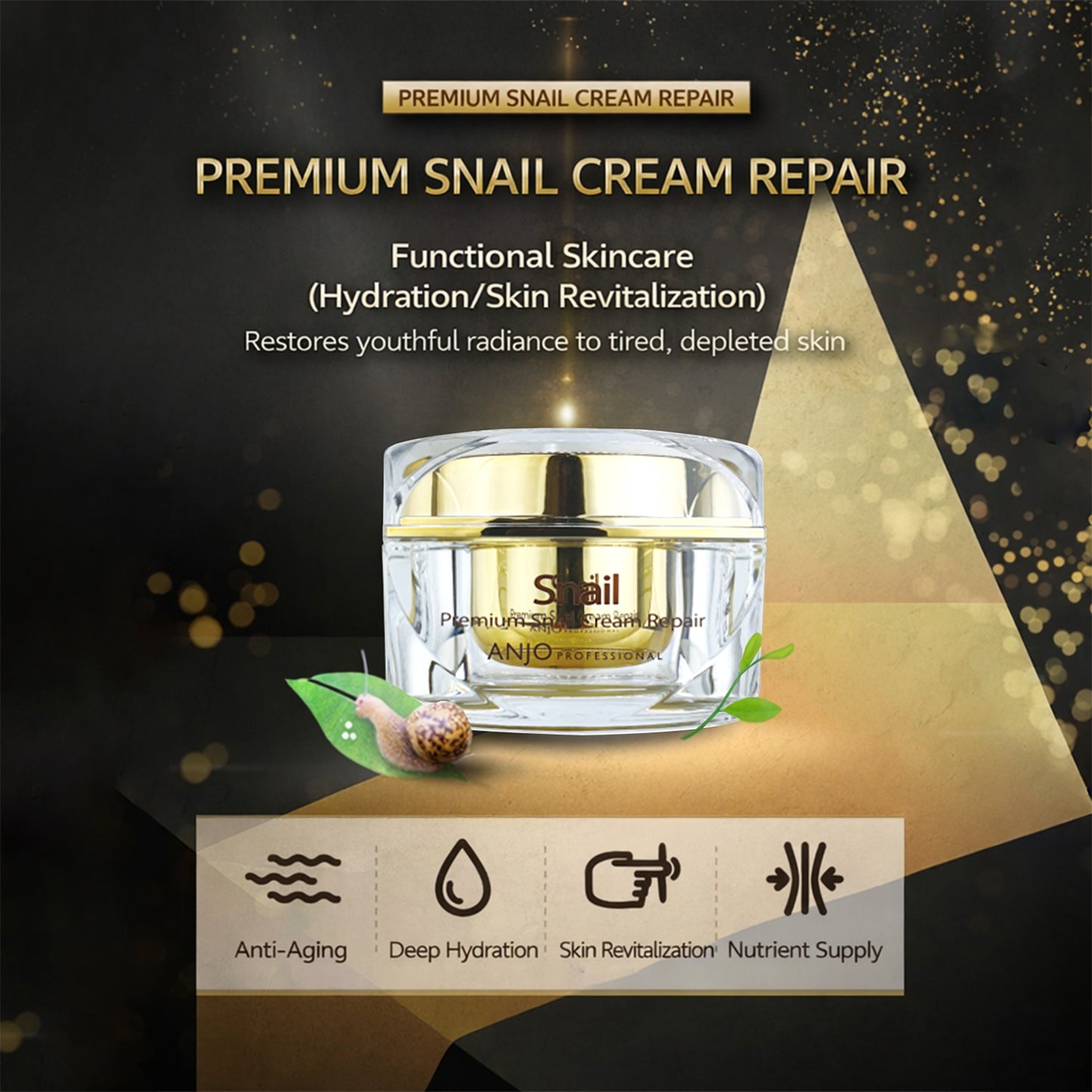 ANJO Premium Snail Moisturizing Cream 50ml – Hydrating Daily Skincare