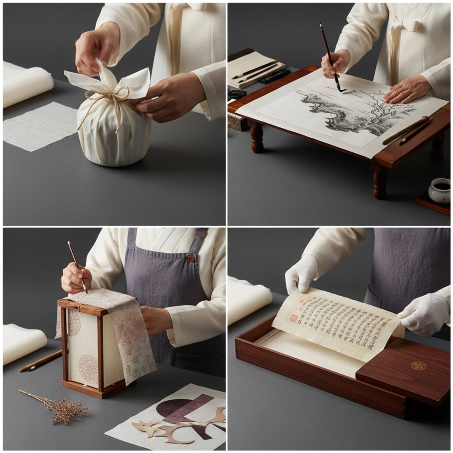 Jeonju Korean Hanji Paper – Natural Mulberry Fiber, Chemical-Free Eco Friendly Wrapping, Traditional Paper Sheet 25.2 x 37.4 Inches