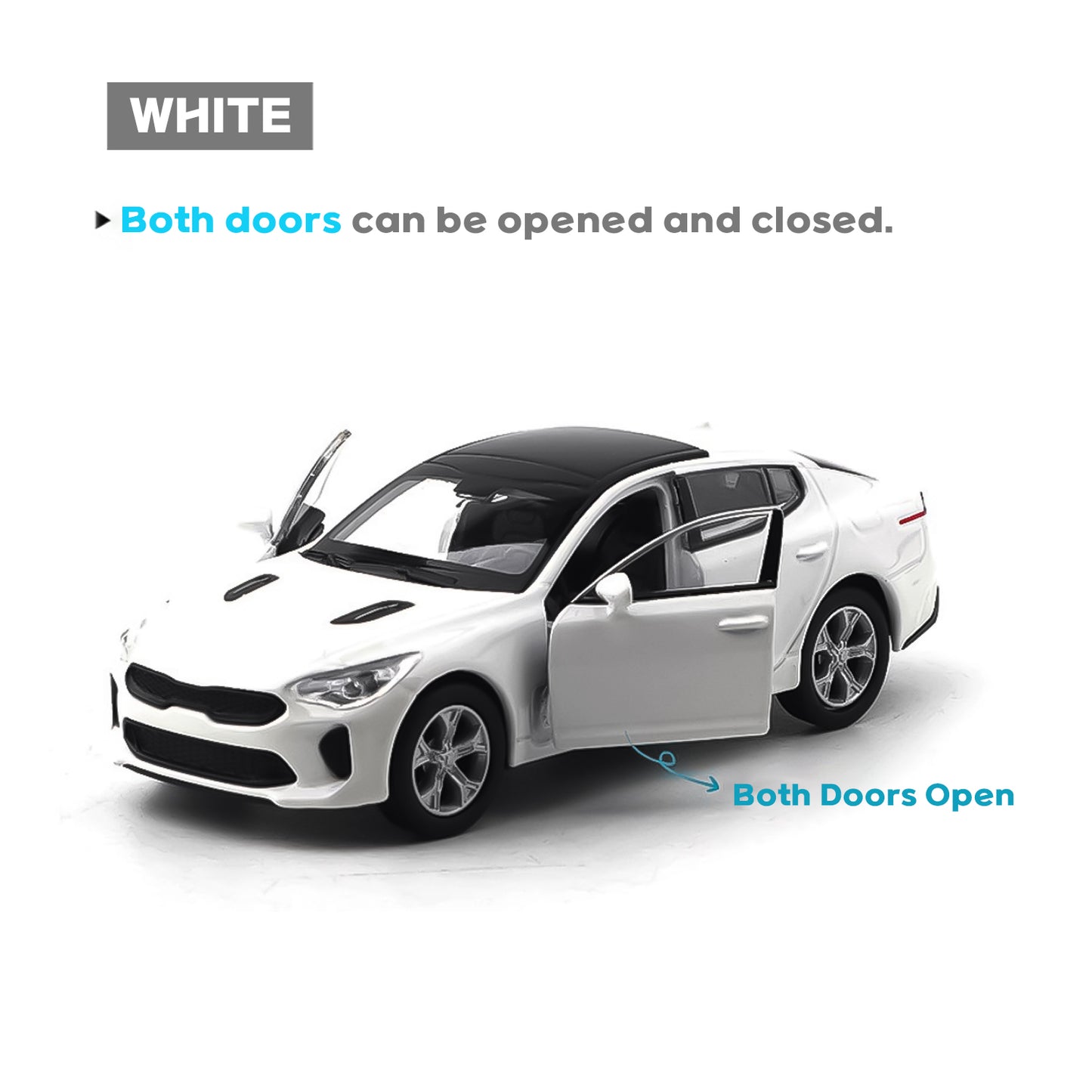 KIA Motors Car Stinger Mini Diecast 1:38 Scale Miniature Display Toy