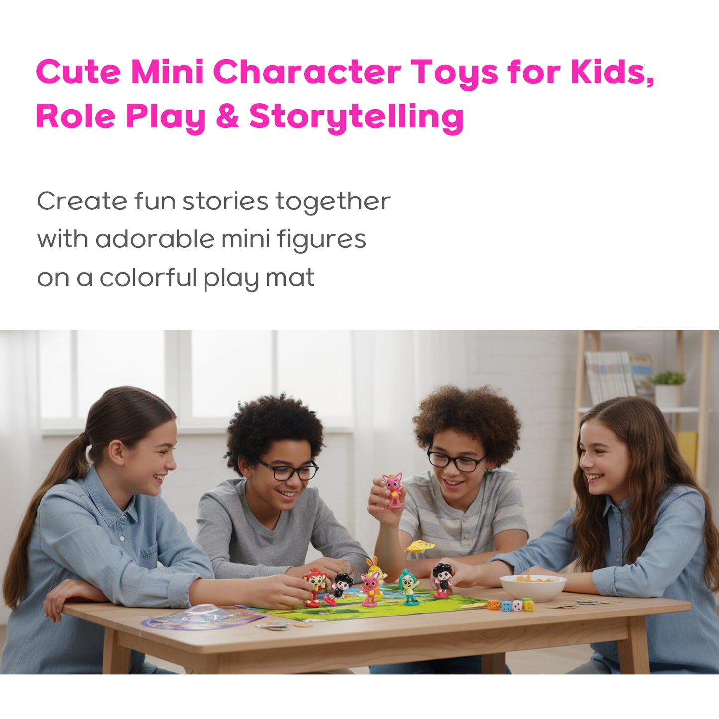 Pinkfong Wonderstar Detective Figure Set – Pinkfong & Hogi Kids Toy, 6pcs