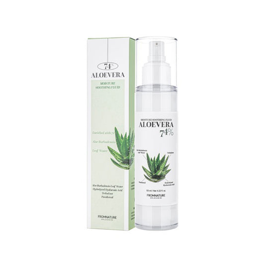 FROMNATURE ARLESHEIM Aloe Vera 74% Moisture Soothing Fluid 125 ml – Hydrating & Moisturizing with Hyaluronic Acid
