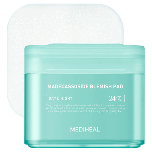Mediheal Madecassoside Cotton Facial Pads Toner Pads with Centella Asiatica to Improve Uneven Skin Tone 100 Pads