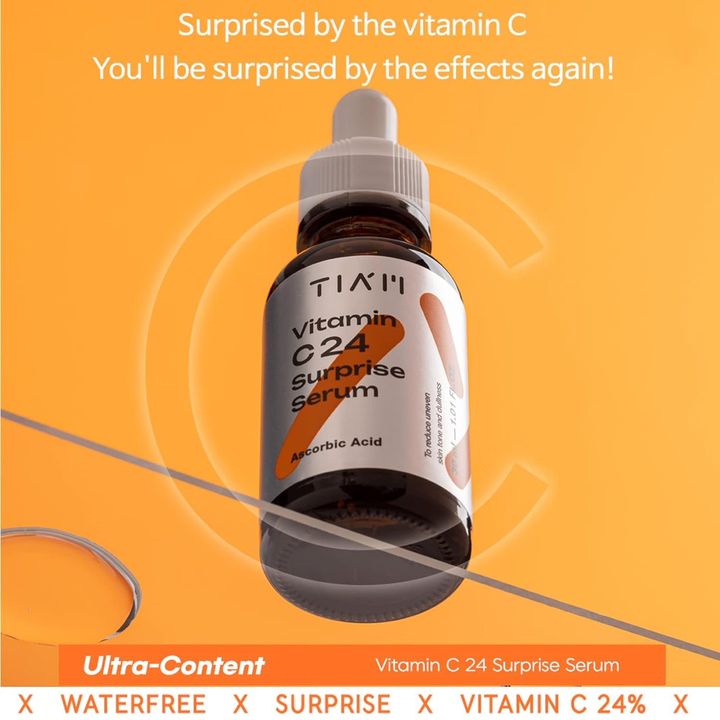 TIAM Vitamin C24 Surprise Serum (30ml 1.01fl oz.) Facial Skin Care