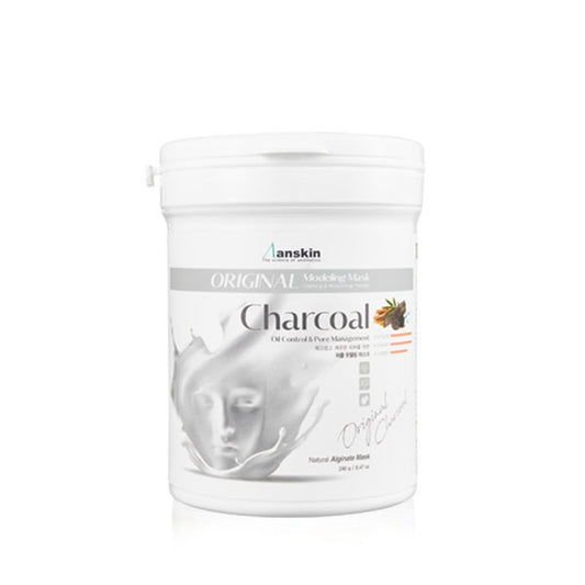 Anskin Charcol Modeling Mask Powder Pack Charcoal for oily skin & Pore Treatment (240g)