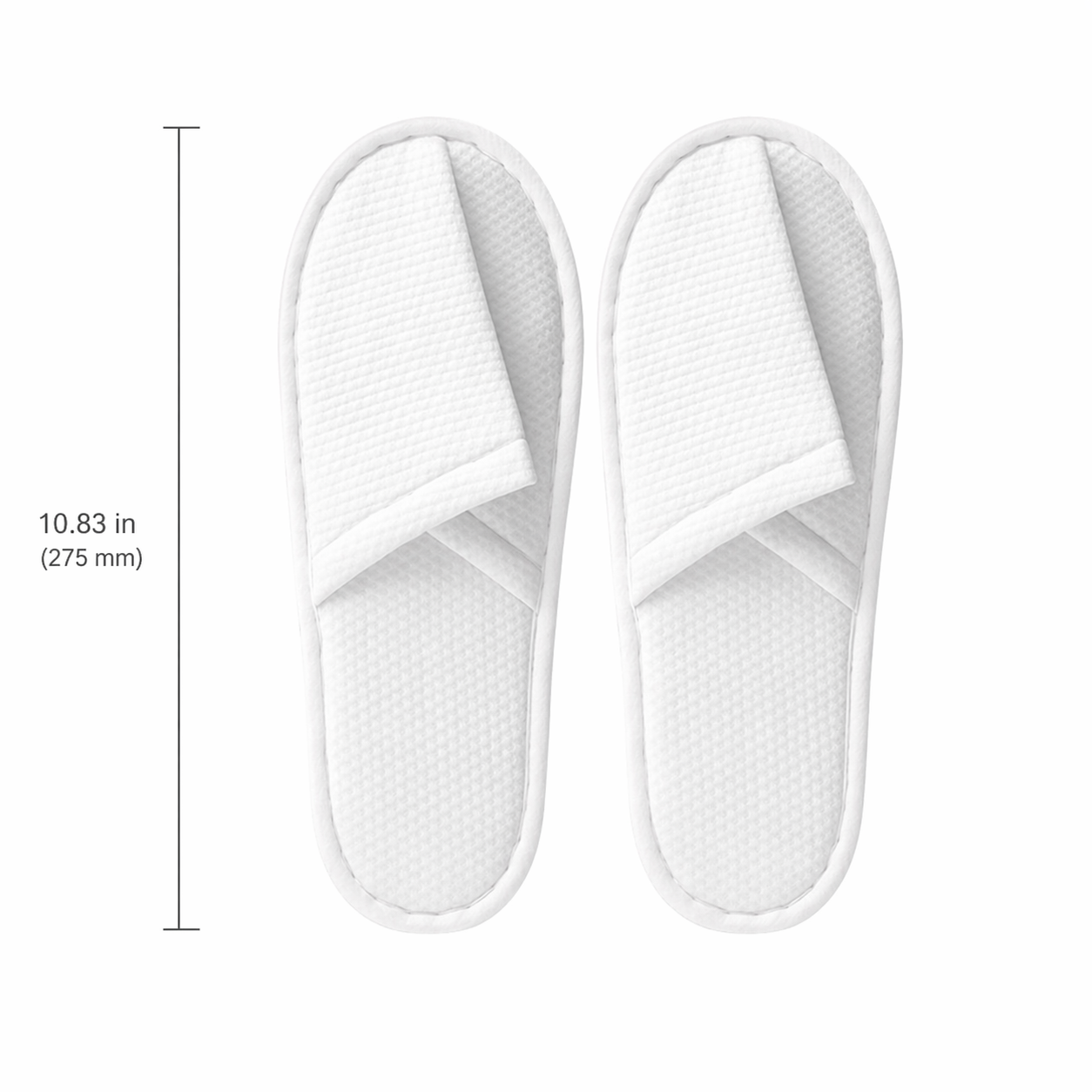 Disposable Slippers 4 Pairs, Hotel Guest Slippers Closed Toe for Spa, Airbnb, Travel, Hospitality Use