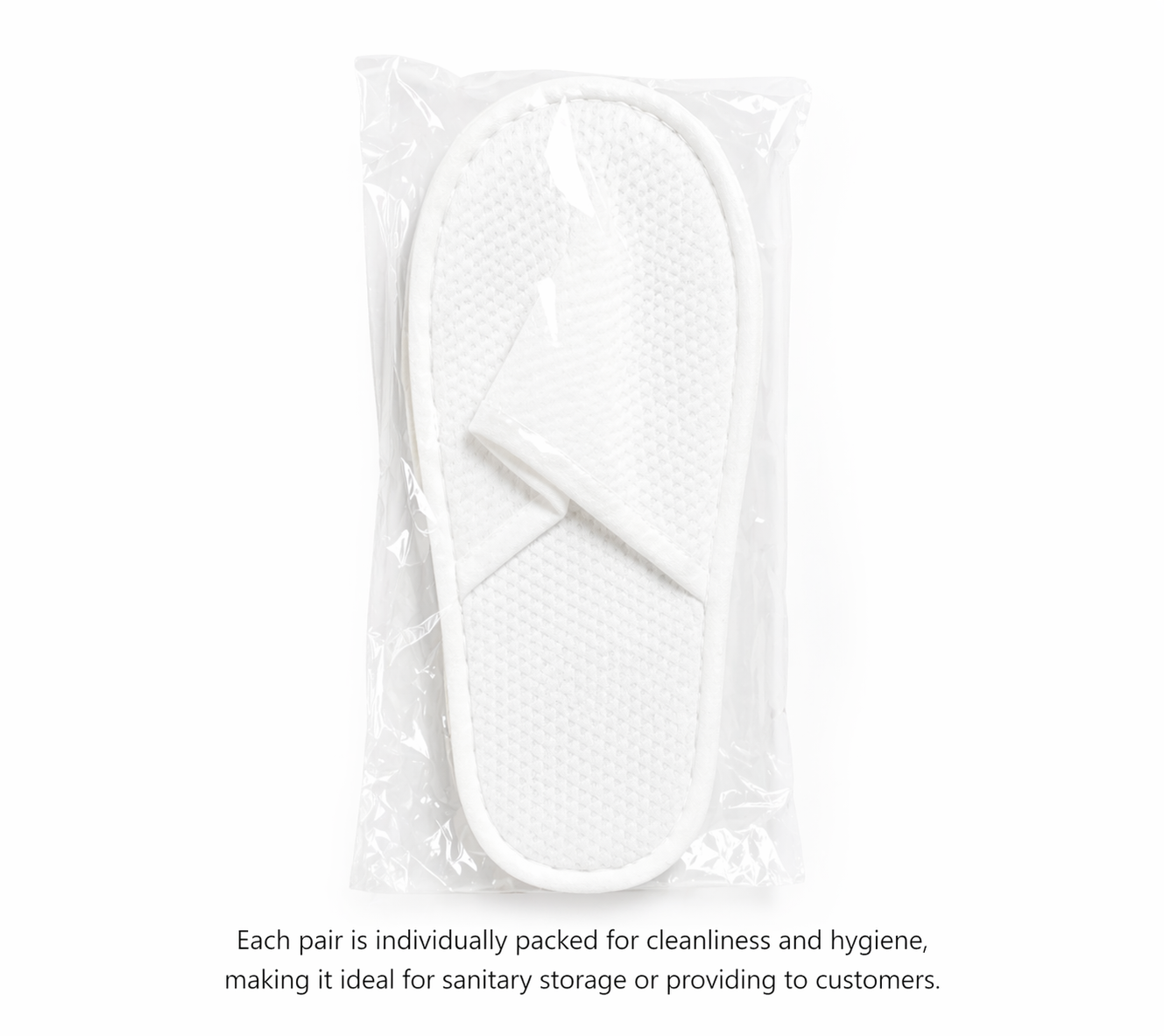 Disposable Slippers 4 Pairs, Hotel Guest Slippers Closed Toe for Spa, Airbnb, Travel, Hospitality Use