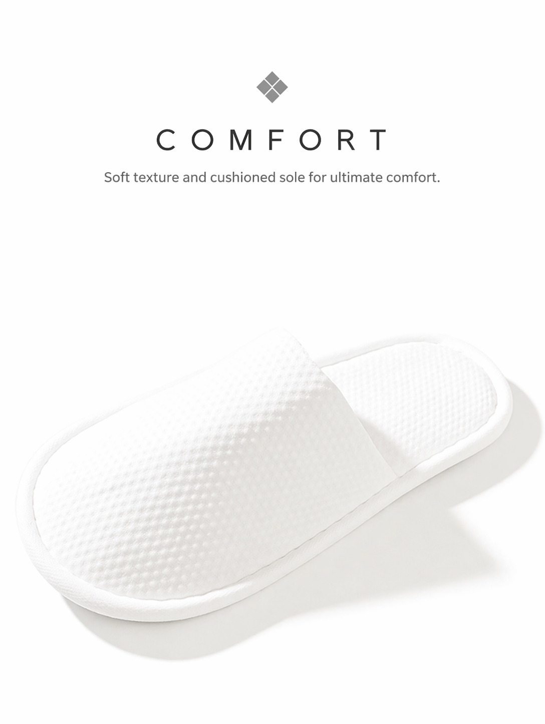 Disposable Slippers 4 Pairs, Hotel Guest Slippers Closed Toe for Spa, Airbnb, Travel, Hospitality Use