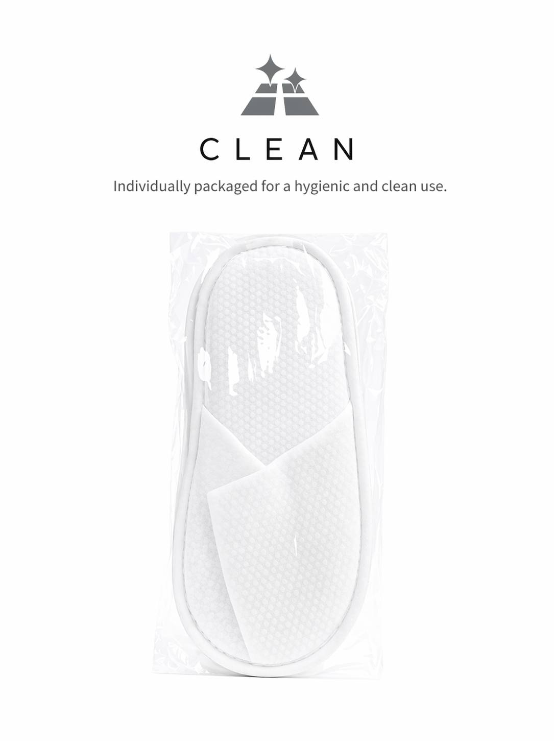 Disposable Slippers 4 Pairs, Hotel Guest Slippers Closed Toe for Spa, Airbnb, Travel, Hospitality Use