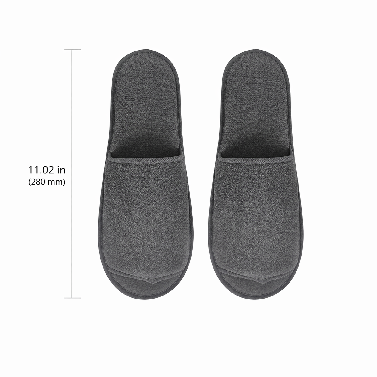 Disposable Slippers 4 Pairs, Hotel Guest Slippers Closed Toe for Spa, Airbnb, Travel, Hospitality Use