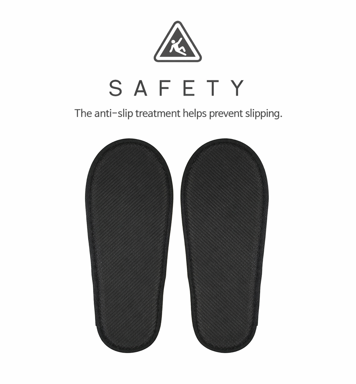 Disposable Slippers 4 Pairs, Hotel Guest Slippers Closed Toe for Spa, Airbnb, Travel, Hospitality Use
