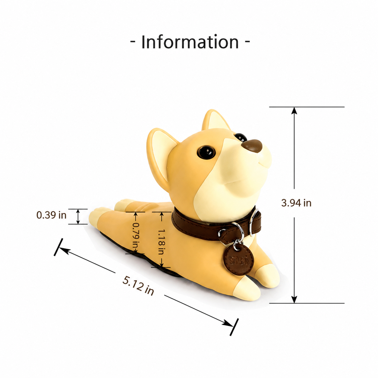 Dog Door Stopper Wedge, Non-Slip Door Stop, Prevents Door Slamming, Cute Puppy Door Stop for Home, Office, Bedroom