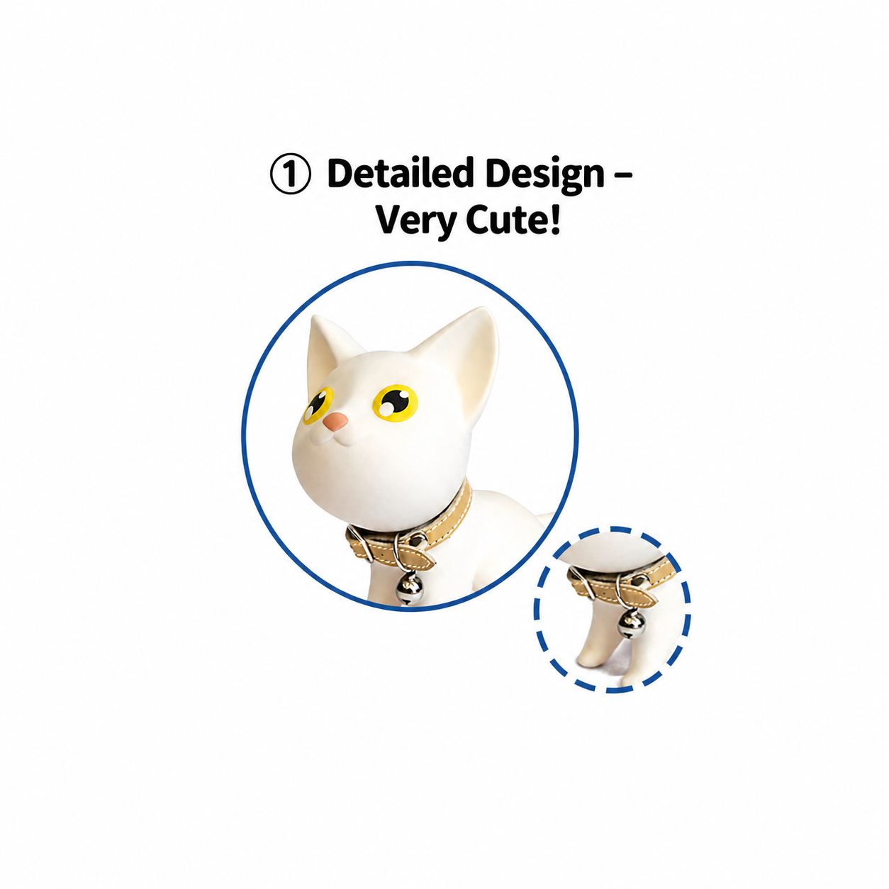 Cat Door Stopper, Anti-Slip Door Wedge, Prevents Door Slamming, Cute Animal Design for Home or Office