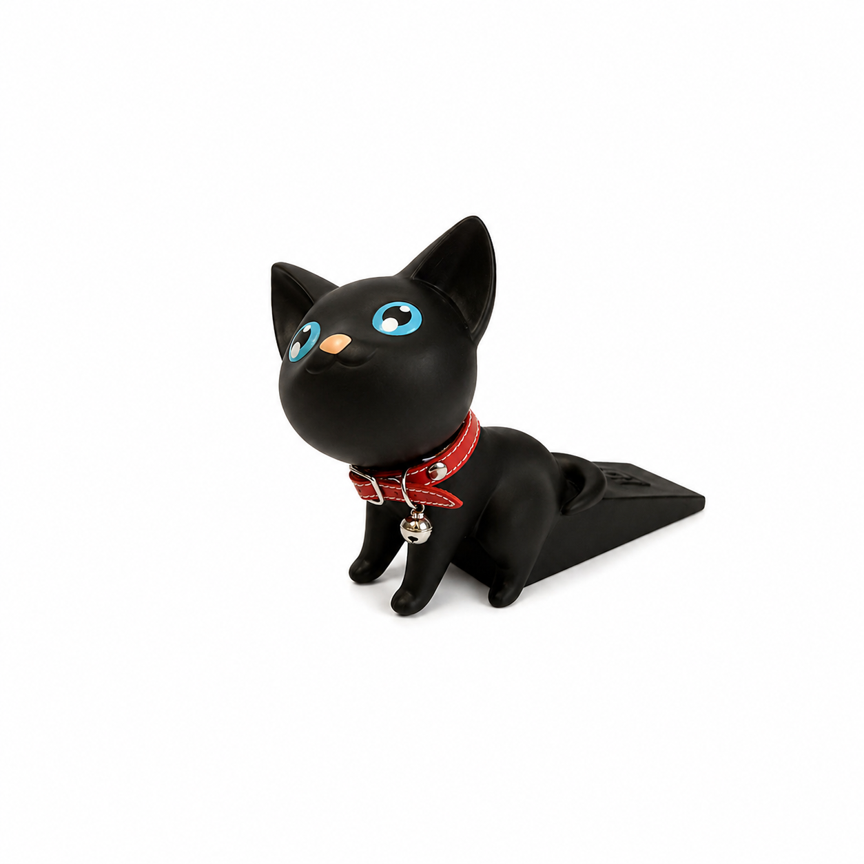 Cat Door Stopper, Anti-Slip Door Wedge, Prevents Door Slamming, Cute Animal Design for Home or Office