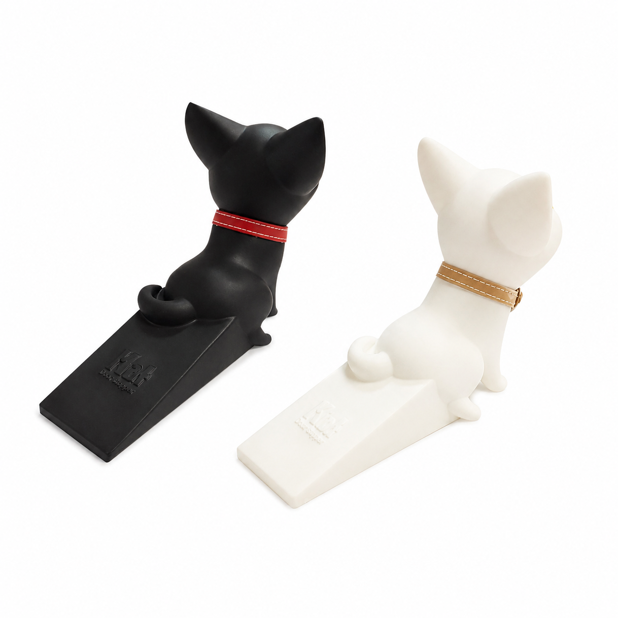Cat Door Stopper, Anti-Slip Door Wedge, Prevents Door Slamming, Cute Animal Design for Home or Office