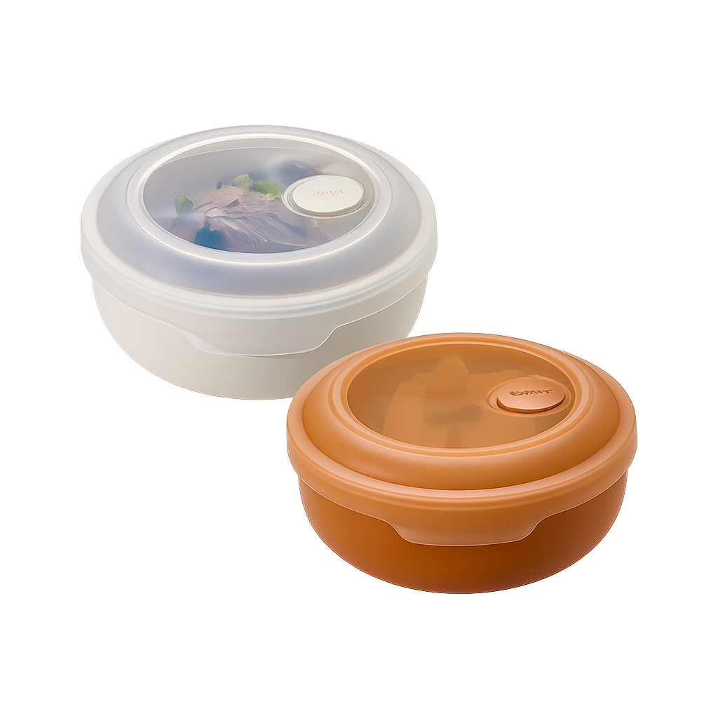 Sillymann Easy View Silicone Soup Container 16.9 oz (500ml) - Stackable Food Storage Container for Freezer & Microwave