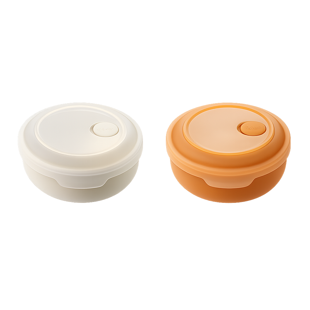 Sillymann Easy View Silicone Soup Container 16.9 oz (500ml) - Stackable Food Storage Container for Freezer & Microwave