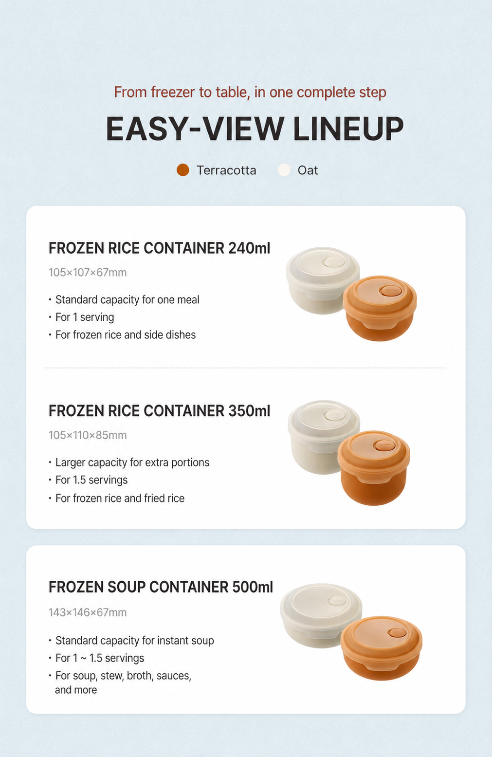 Sillymann Easy View Silicone Soup Container 16.9 oz (500ml) - Stackable Food Storage Container for Freezer & Microwave