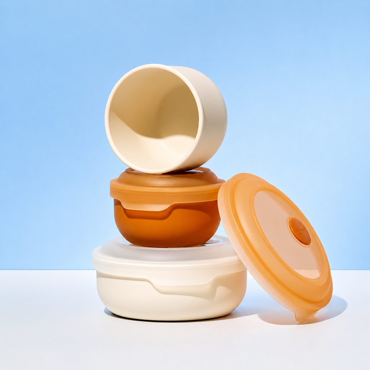 Sillymann Easy View Silicone Food Container 8.1 oz (240ml) - Flexible Stackable Storage Container for Everyday Meals