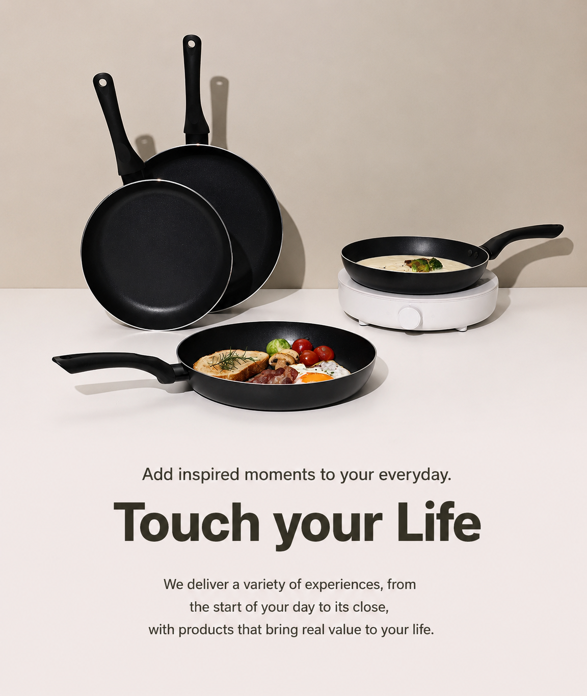 Sillymann Duo Light Fry Pan Set - Lightweight Nonstick Skillet Pans (9.5” & 11”) with Ergonomic Handle for All Cooktops